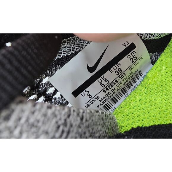 Nike Free RN Flyknit Running Shoes – Oreo Black/White – Women’s 8 - Picture 7 of 7